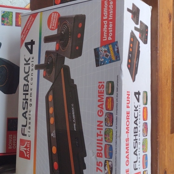 Atari Flashback 2 3& 4 Classic Games Consoles - Black and Orange NWT - Picture 3 of 5